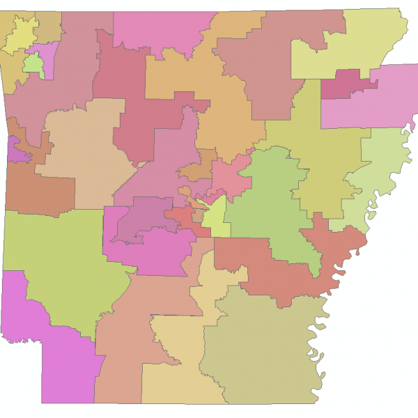 Senate Districts Arkansas Gis Office 1883