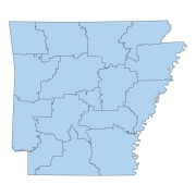 Education Cooperatives Boundaries | Arkansas GIS Office