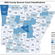 Categorized County Population Arkansas GIS Office   County Pop Map 180x180 